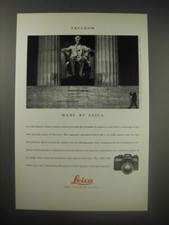 1990 Leica R6 Camera Ad - Freedom Made by Leica