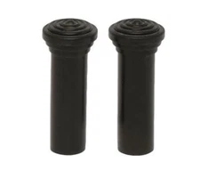 55 56 57 Chevy Door Lock Knobs Pair Black 1955 1956 1957 Chevrolet New