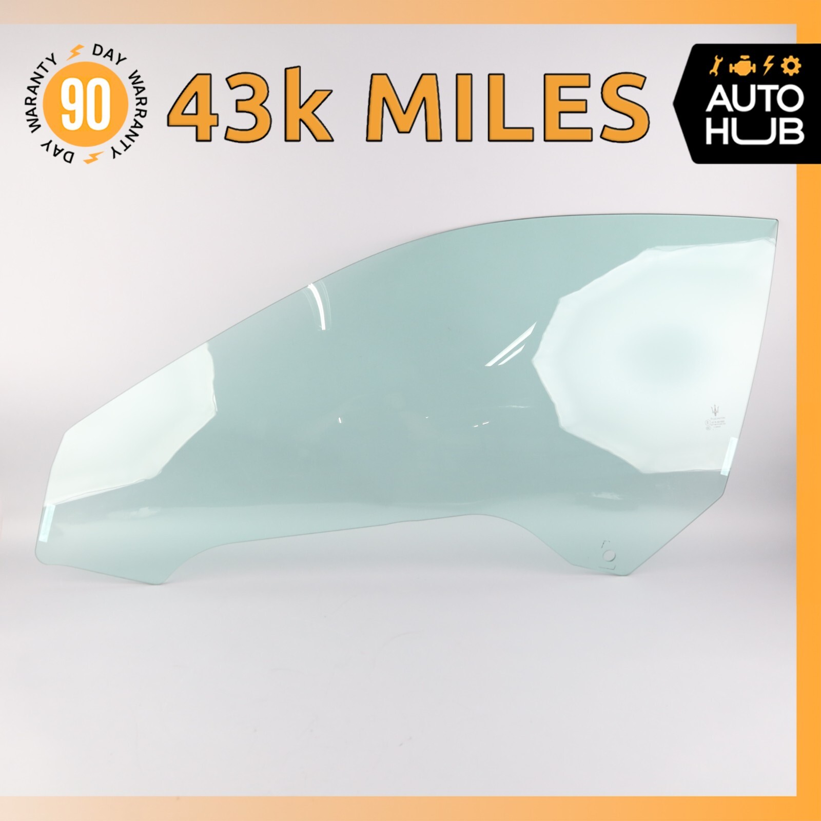 08-19 Maserati GranTurismo M145 Door Window Glass Front Left Driver Side OEM 43k