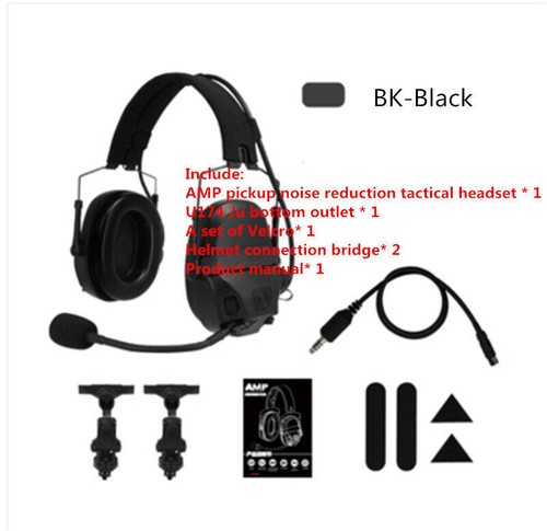 STOCK FCS AMP Dual-Channel Pickup Noise Reduction Tactical Headset PRC148/152 - Picture 13 of 18