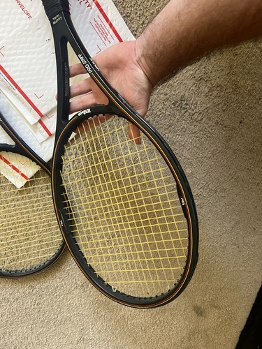 Wilson Pro Staff Tennis Racquet Racket PWS Graphite Midsize 4 5/8” BSQ Stamp - Picture 5 of 11
