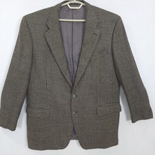Ermenegildo Zegna Blazer Mens Tindari Wool Houndstooth Size 56 IT -46R US Career