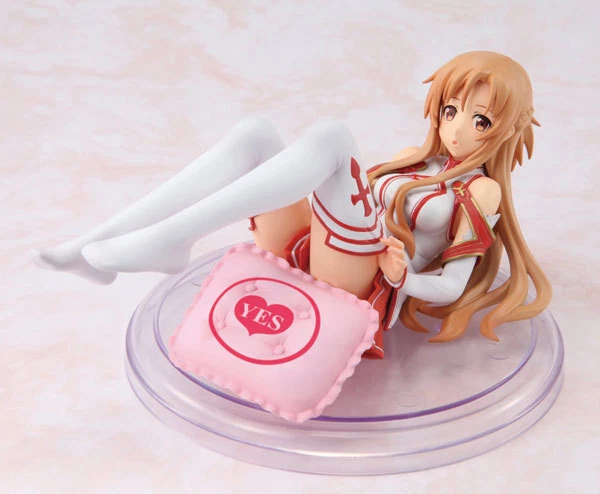 Sword Art Online Asuna Nueva Novia Almohada Postura Acostada Figura Adorno Estatua En Caja Foto 3 de 4