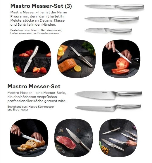 Tupperware Mastro Messer Set (5) NEU - Bild 2 von 4