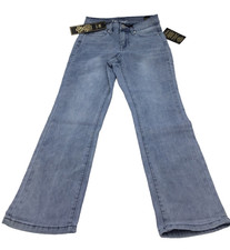 DG2 Diane Gilman Womens New Classic Stretch Jeans in Light Blue Sz OP