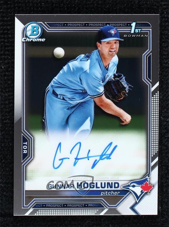 2021 Bowman Draft Chrome Draft Pick Auto Gunnar Hoglund #CDA-GH Auto xb2