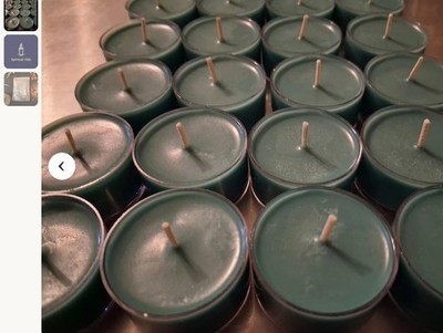 ser Fir Natural Soy Wax Tealights Hand Poured with Fragrant/Es