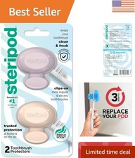 Clip-On Toothbrush Protector, Keeps Fresh and Clean, Fits Most Manual and Ele...