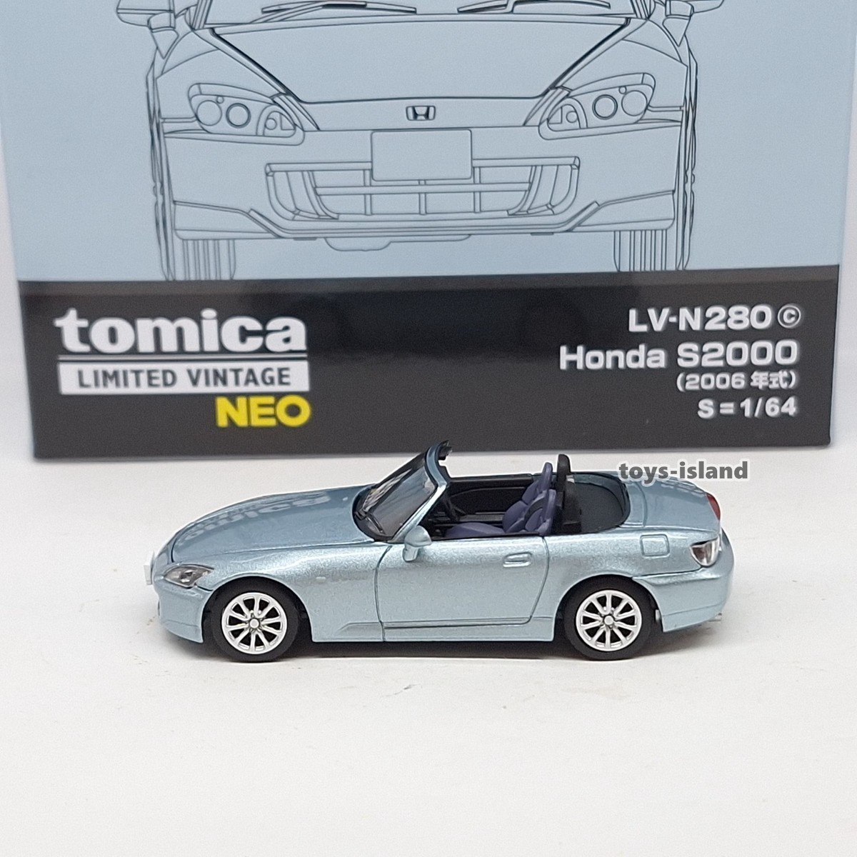 Tomica Limited Vintage NEO LV-N280c Honda S2000 2006 1/64