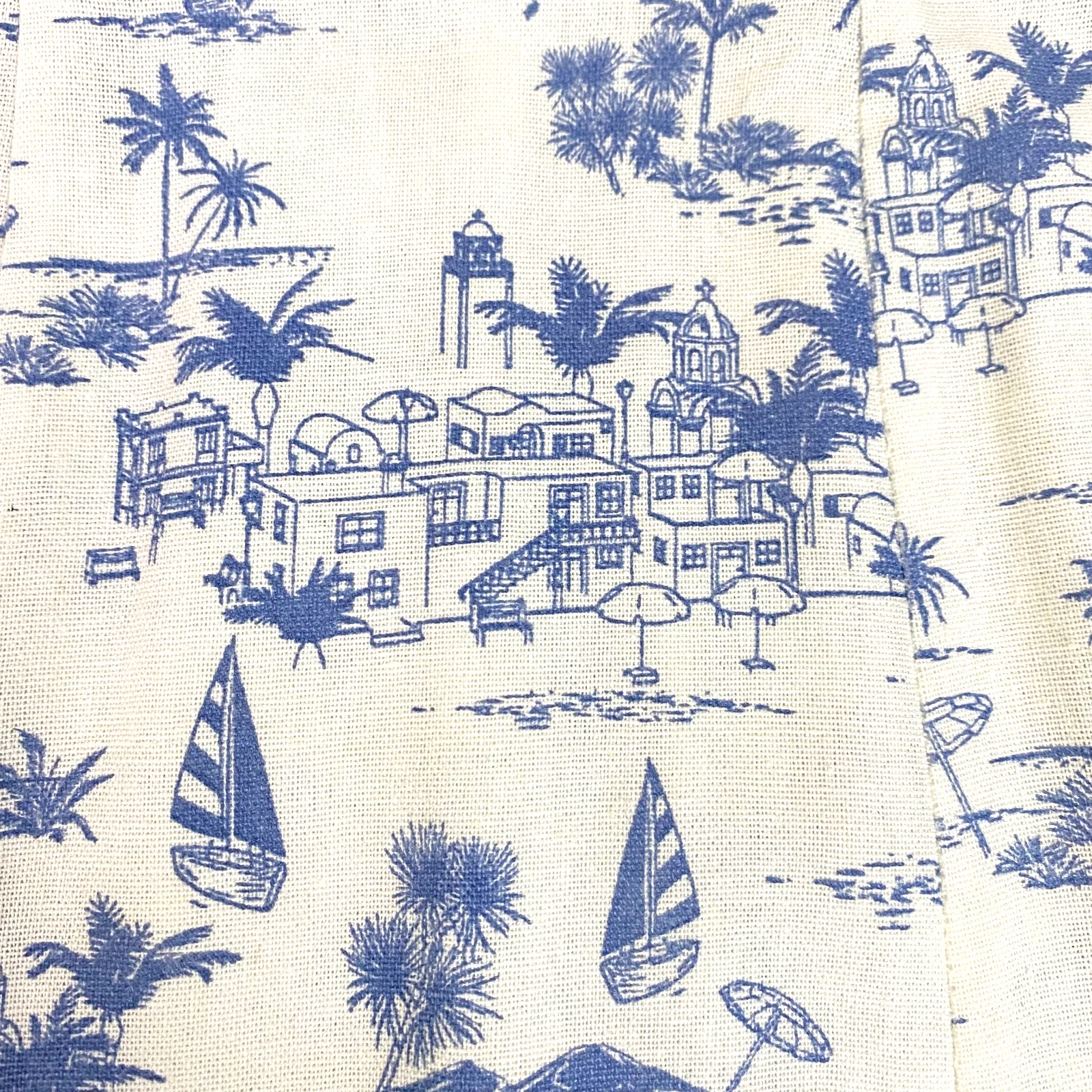 Classic Concepts Vintage Coastal Skirt Size Petite XL Multicolor Linen Blend