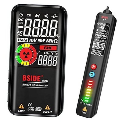 BSIDE Multimeter & Voltage Tester Kit, Rechargeable S20 with Voltage Detector