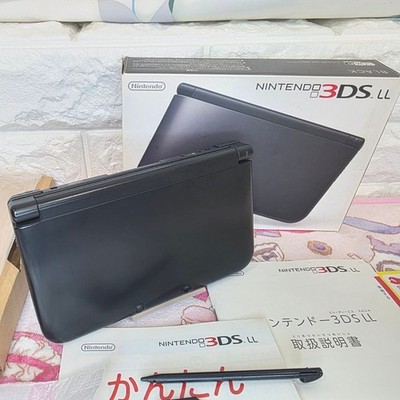 Nintendo 3DS XL Black NTSC-J Tested Working Boxed 4GB Memory