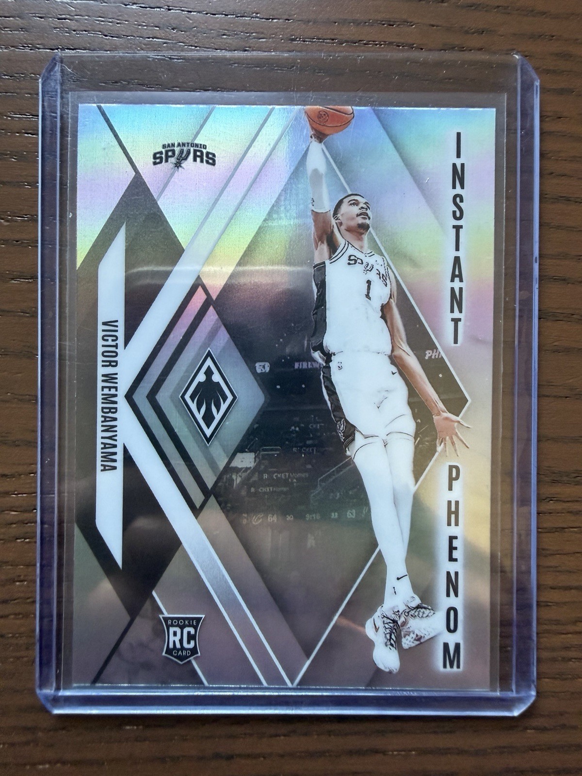 2023-24 Panini Phoenix Victor Wembanyama #13 Instant Phenom Silver RC Spurs