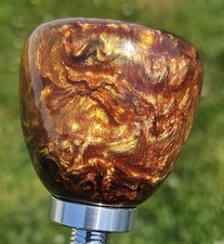 Custom Marble Swirl Car Gear Shift Knob With Adapter Ratrod Vintage Hotrod Pearl