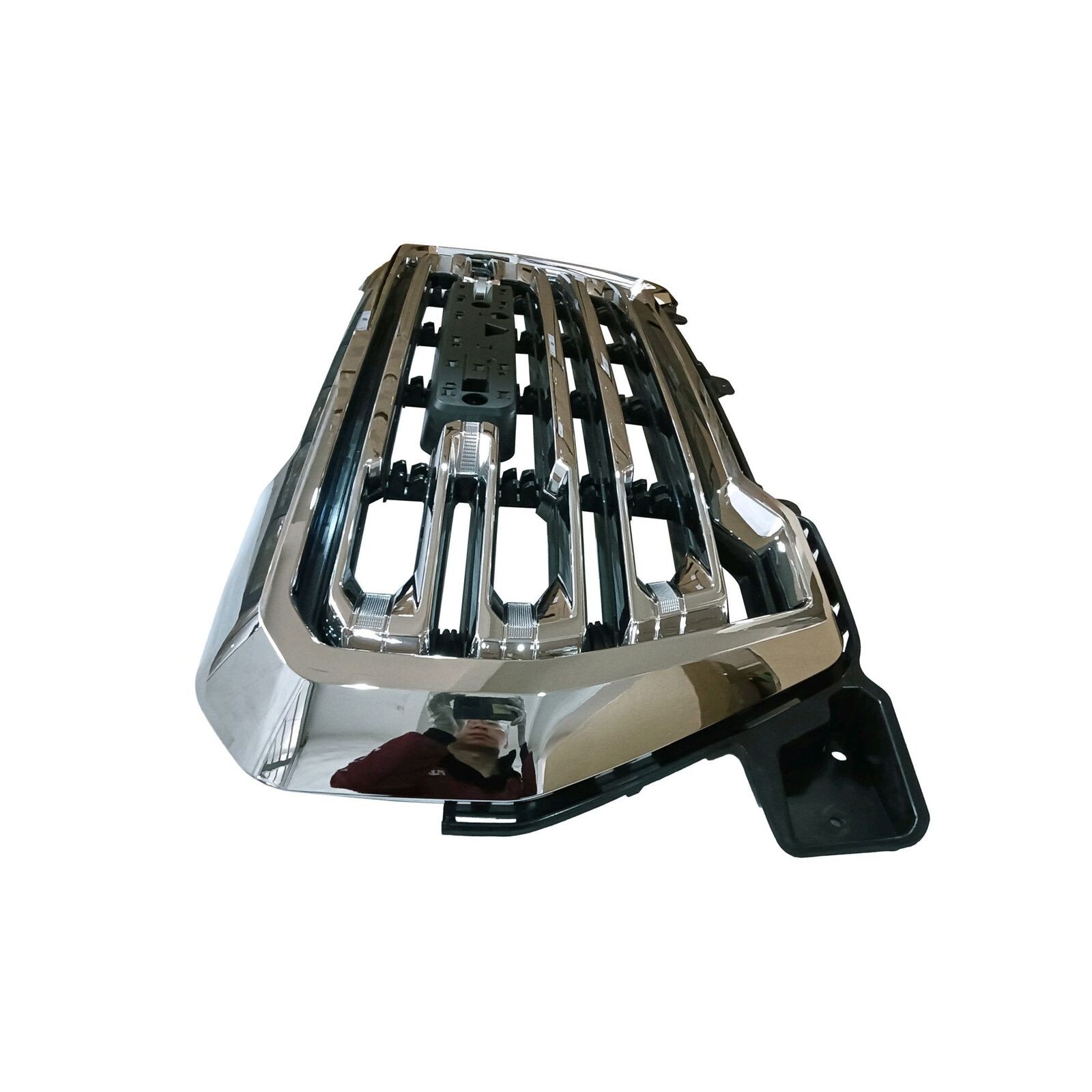 Chrome Front Bumper Upper Grille Grill For 2019-2021 GMC Sierra 1500 ...