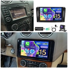 6G+128GB CarPlay DAB+ Autoradio F&uuml;r Mercedes ML/GL Klasse W164 X164 Android Kam