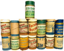 Edison Cylinder Record Containers - Lot of 15 - Lot 1