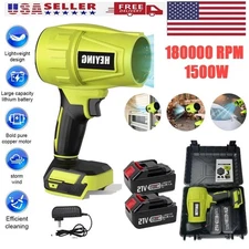180000RPM Portable Turbo Fan Dust Cleaner Blower Leaf Blower Cordless Handheld