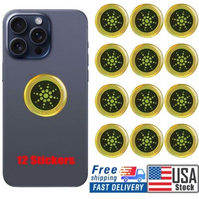 Quantum Anti Radiation Shield 5G EMF Protection - Phones Laptops - 12 Stickers