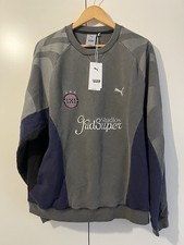 Image of PUMA x KIDSUPER Crew Sweat Men Grey Black Size Large NEW With Tags