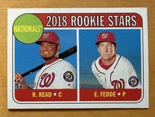 2018 Topps Heritage - Rookie Stars Erick Fedde, Raudy Read #135 (RC) Mint
