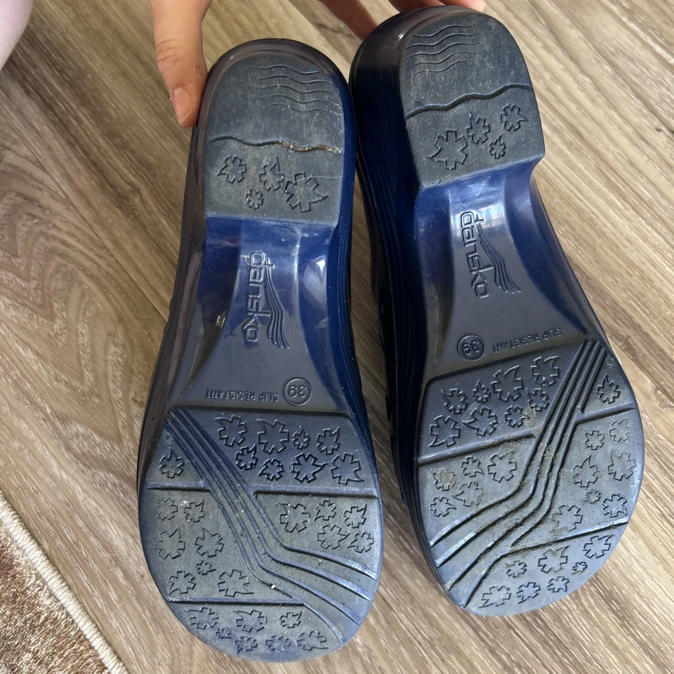 Dansko Pixie синий резиновый скольжения устойчивый сабо размер ЕС 39 (8,5 США женщины) медицинский - Изображение 3 из 3