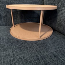 Rubbermaid Two Tier Brown Vintage Lazy Susan Turntable