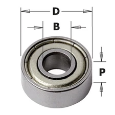 CMT 791.015.00 Bearing, 1-1/4-Inch Diameter, 1/2-Inch Smaller Diameter