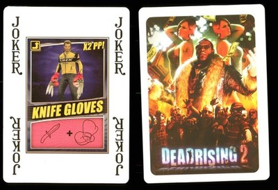 1 x Joker Spielkarte Single Dead Rising 2 - Messerhandschuhe