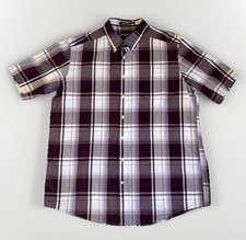 Eddie Bauer Shirt Mens XL Tall Plaid Legend Wash Classic Fit Button Up Cotton