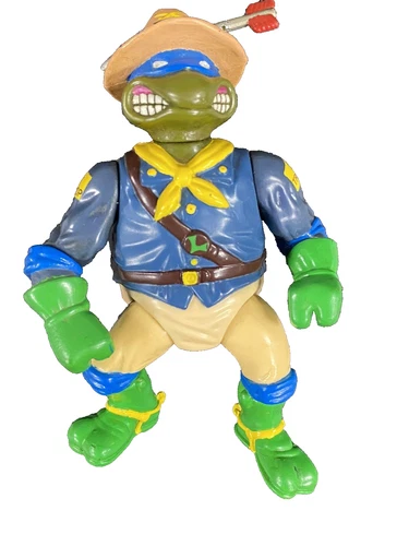 Vtg Teenage Mutant Ninja Turtles TMNT Military KOOKIE KAVALRY LEO Figure 1992