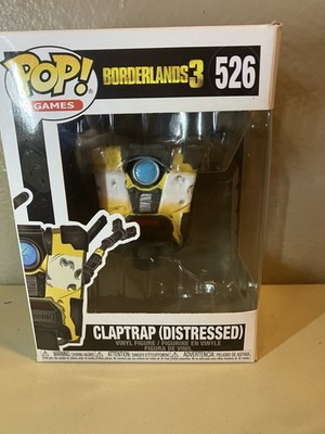 Funko Pop Games Borderlands 3 Claptrap Distressed 526 Vinyl Figure