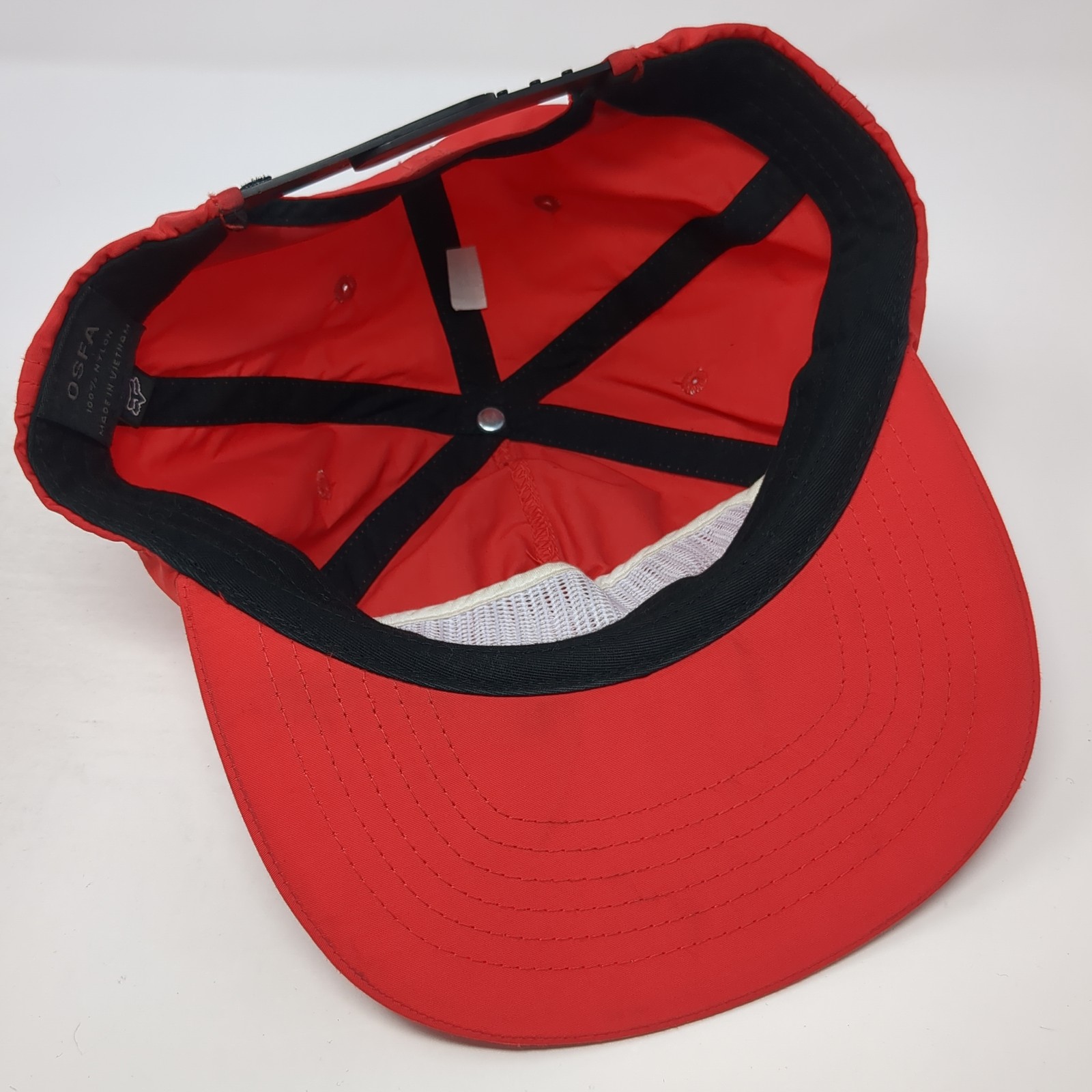 Fox Patch Snapback Hat Red One Size Adjustable Ve… - image 10