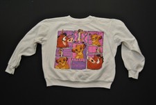 VTG The Lion King Movie Kid Sweatshirt XL 14 Simba Timon Pumbaa 3726S