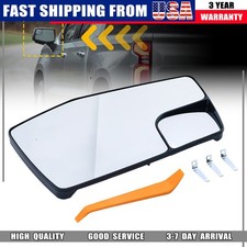 Left Heated Mirror Glass For 20-25 Silverado Sierra 2500 3500 HD Driver Side US