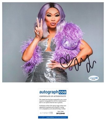 JUJUBEE ALL STARS ICON SIGNED RUPAUL S DRAG RACE QUEEN 8X10 PHOTO  ACOA COA