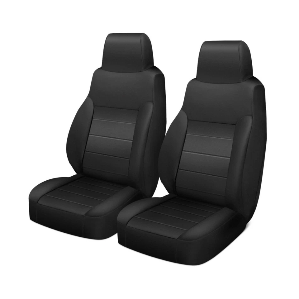 Rugged Ridge Front Row Black Neoprene High Back Seat Covers for 03-06 Wrangler Foto 2 de 4