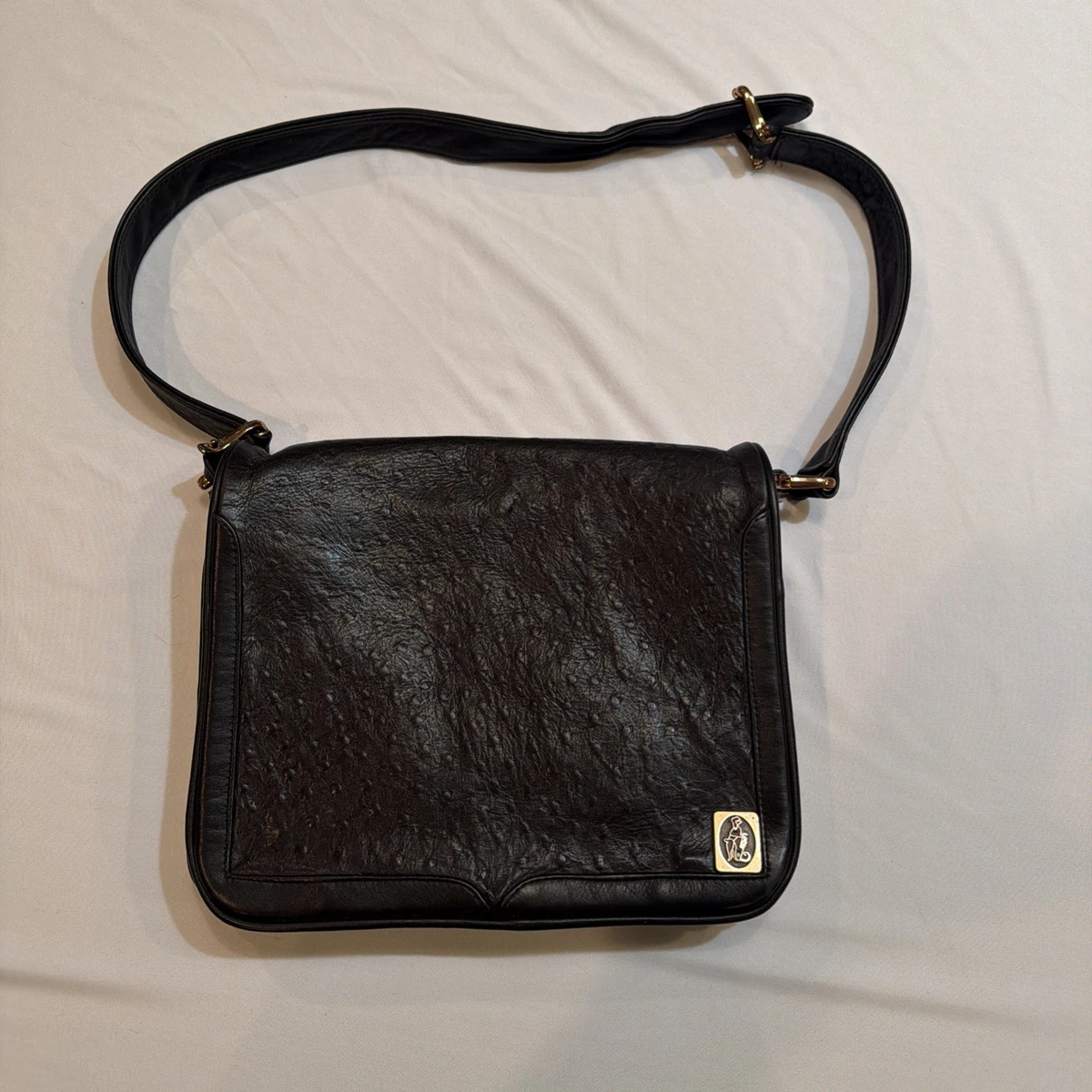 Messenger & Cross Body Black Vintage Bags, Handbags & Cases  Leather Messenger Bag Crossbody Shoulder Sling Vintage Classic Travel Purse main image 0