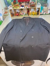 ERMENEGILDO ZEGNA MENS SUIT 50 REG NAILHEAD SWITZERLAND