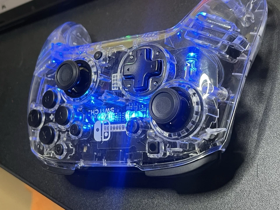 Nintendo Switch Wireless Controller – Clear LED Light Up – Tested & Working  🎮 - Image 4 of 4