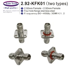 2.92mm Female To 2.92mm Four hole flange RF Adapter MMwave Adapter Test DC-40GHz