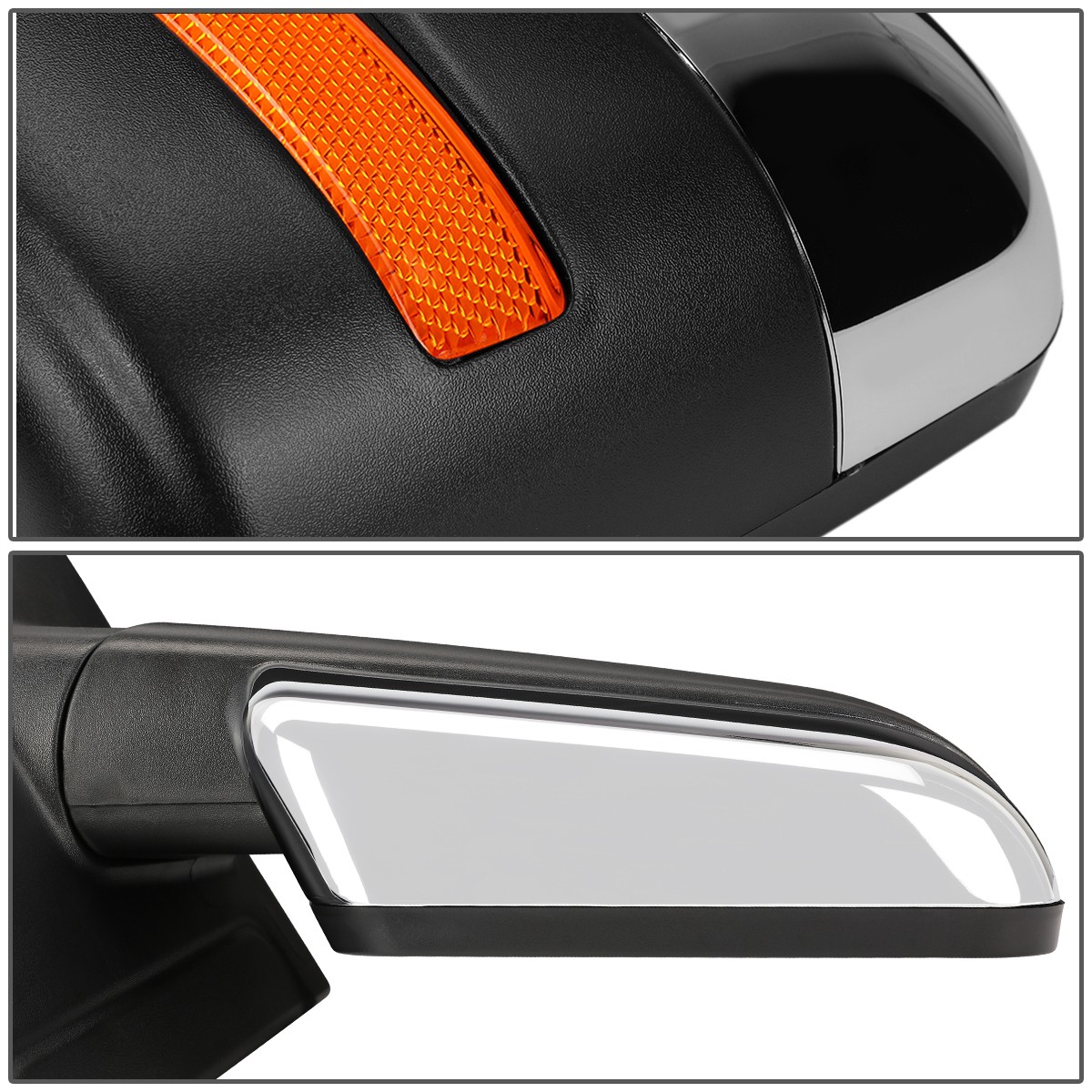 For 2004-2014 F150 Foldable+LED Turn Signal Chrome Side Mirror Right/Passenger