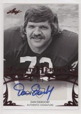 2013 Leaf Sports Heroes Red 2/3 Dan Dierdorf #BA-DD1 Auto HOF 1q7