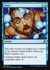 1 x Daze - Duel Decks: Anthology - Moderate Play - MTG