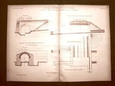 Table of the early 900 railway construction railway Ponticello single track