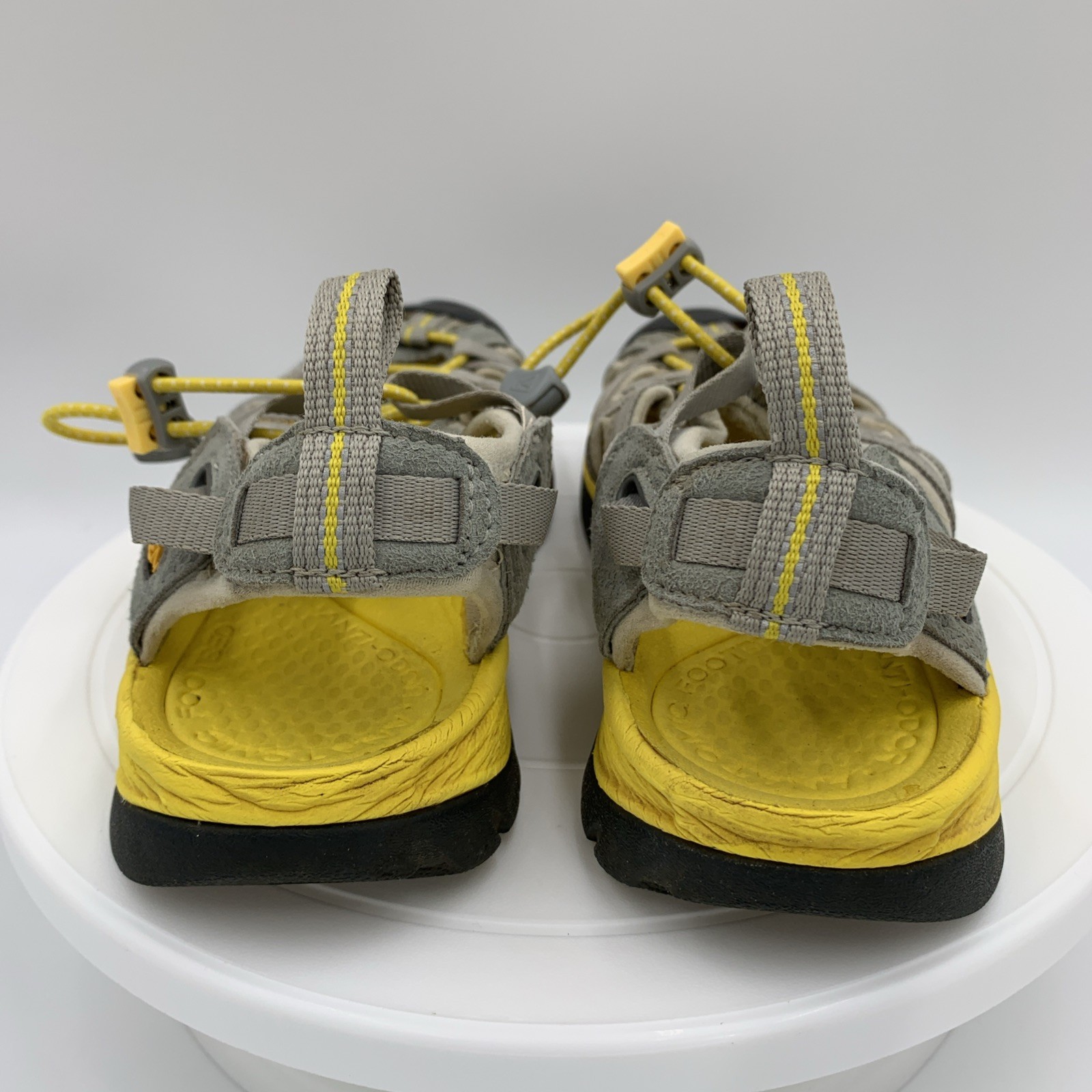 Sandali Keen donna 6 5 Whisper impermeabili giallo grigio punta chiusa escursionismo 1008454