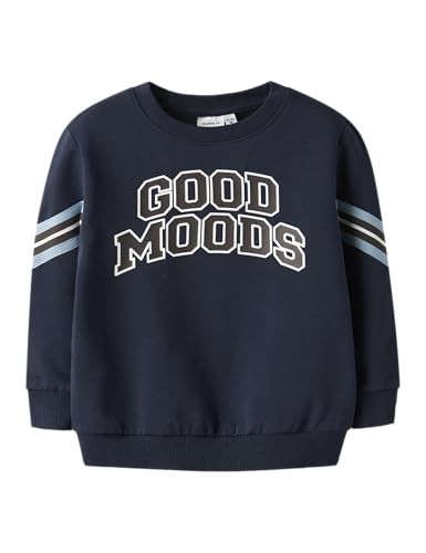 Name It Sweatshirt Nmmlancer Ls Nreg, Unisex, GrößE M, Blau, Baumwolle-image