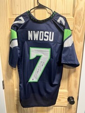 Uchenna Nwosu Autograph Custom Jersey SIGNED Beckett COA AUTO Seattle Seahawks