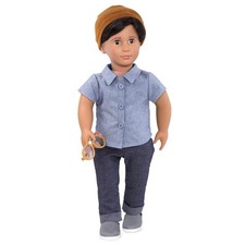 RARE Our Generation Franco 18 American Girl Size Doll Tan Dark Hair Sunglasses