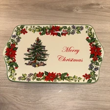 Spode Christmas Plate 12” X 7” Porcelain 2016 Oven/Dishwasher Safe